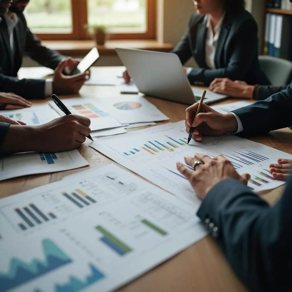 Reunión de planificación estratégica con un cliente importante